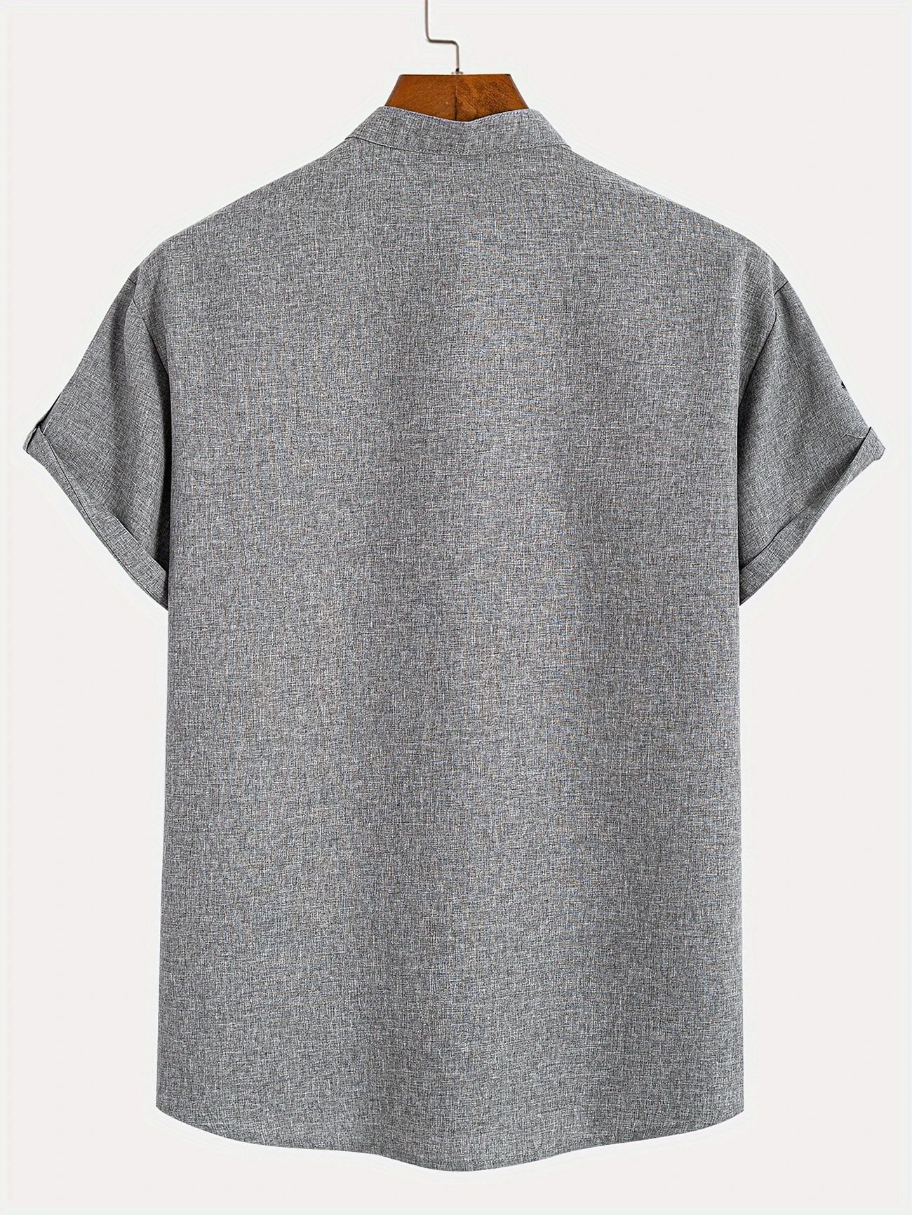Elliott – Chemise élégante à manches courtes avec col montant