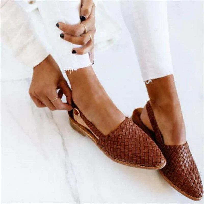 Dupont™ | Élégantes mocassins en cuir avec motif tressé