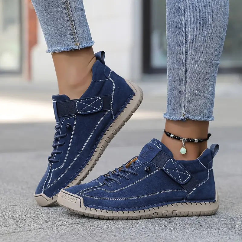 Gwyneth - Orthopaedic Comfort Leather Trainers