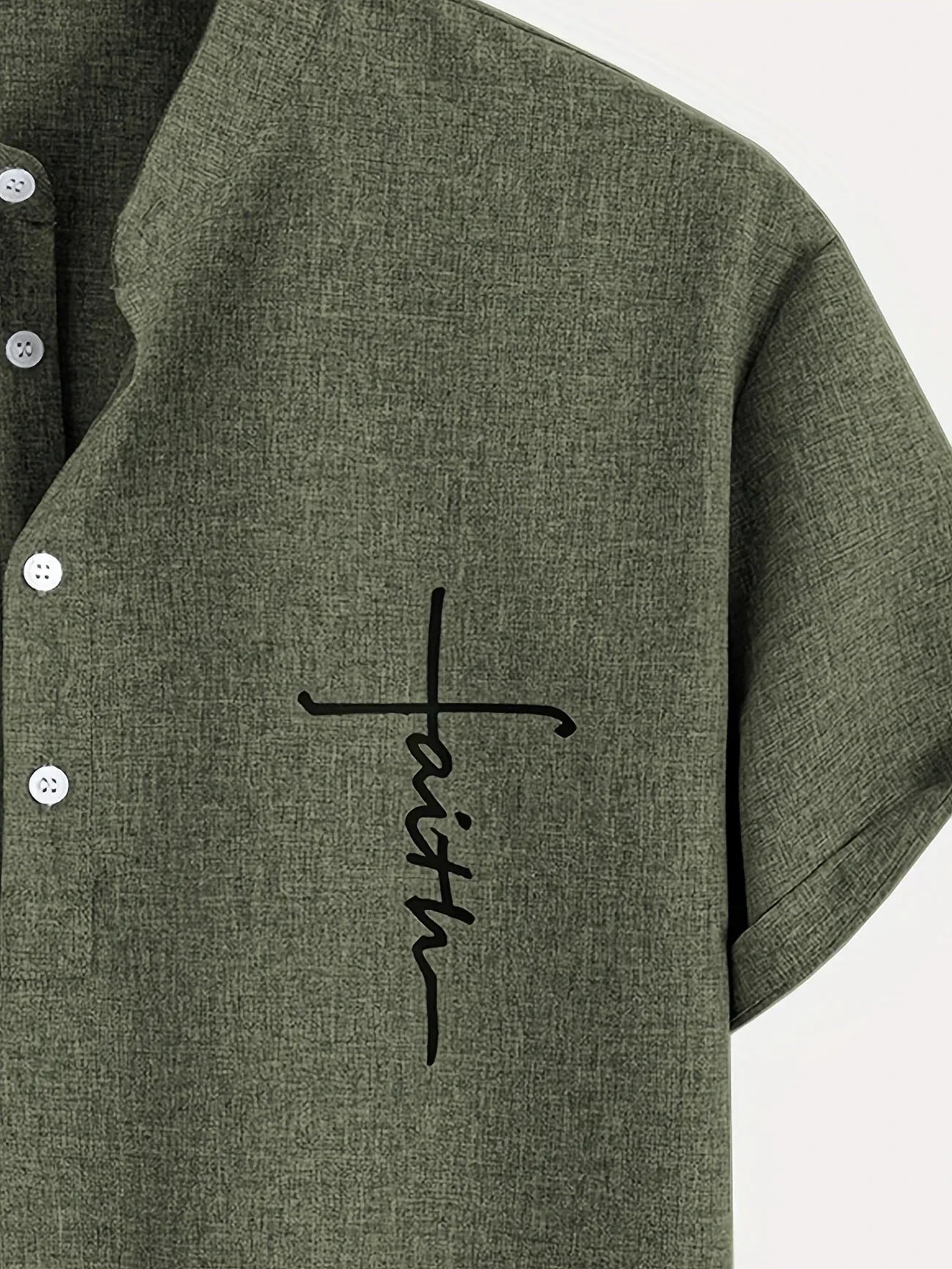 Elliott – Chemise élégante à manches courtes avec col montant