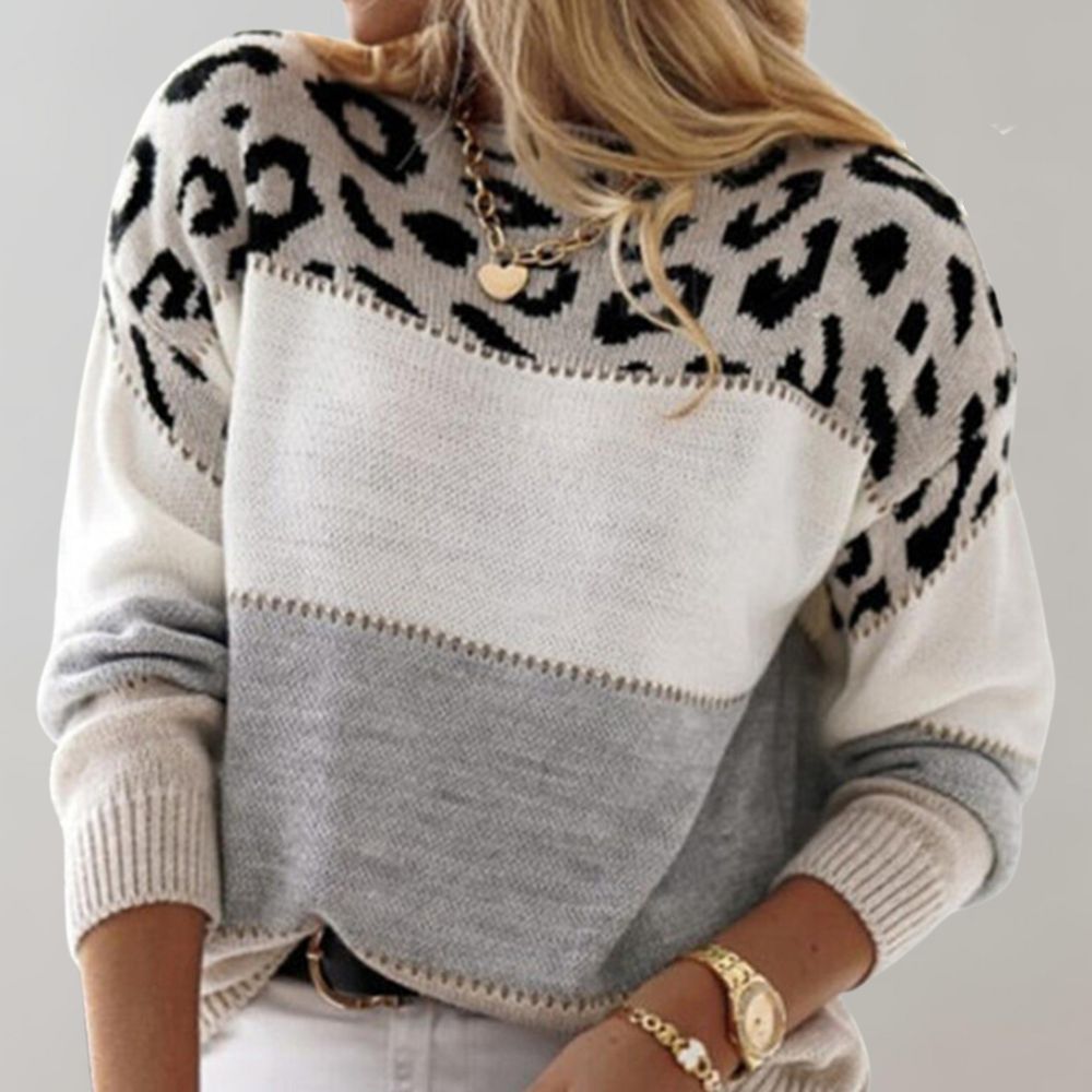 Paris Couture™ |Pull décontracté avec design léopard
