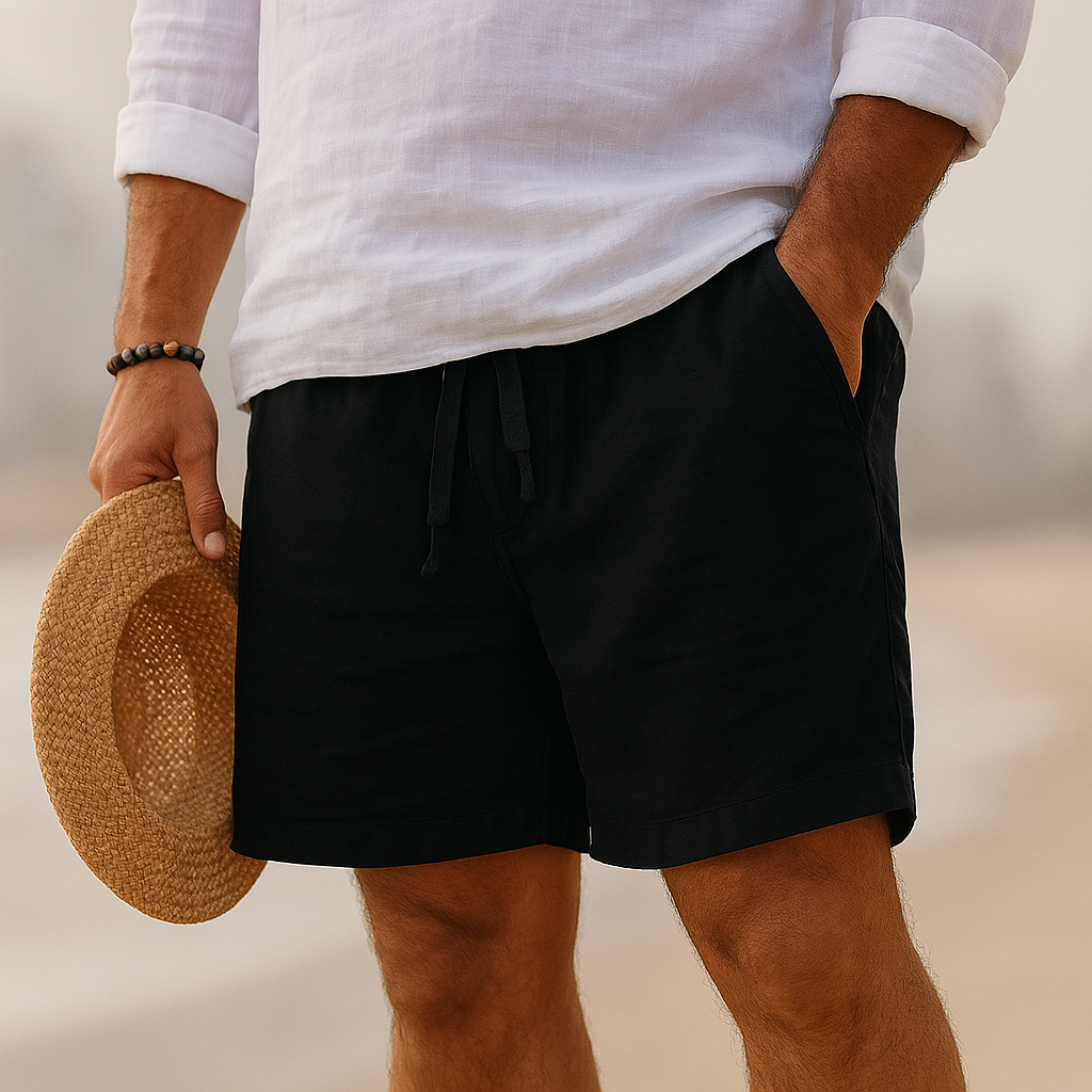 Ruben | Elegant Linen Shorts with Elastic Waist