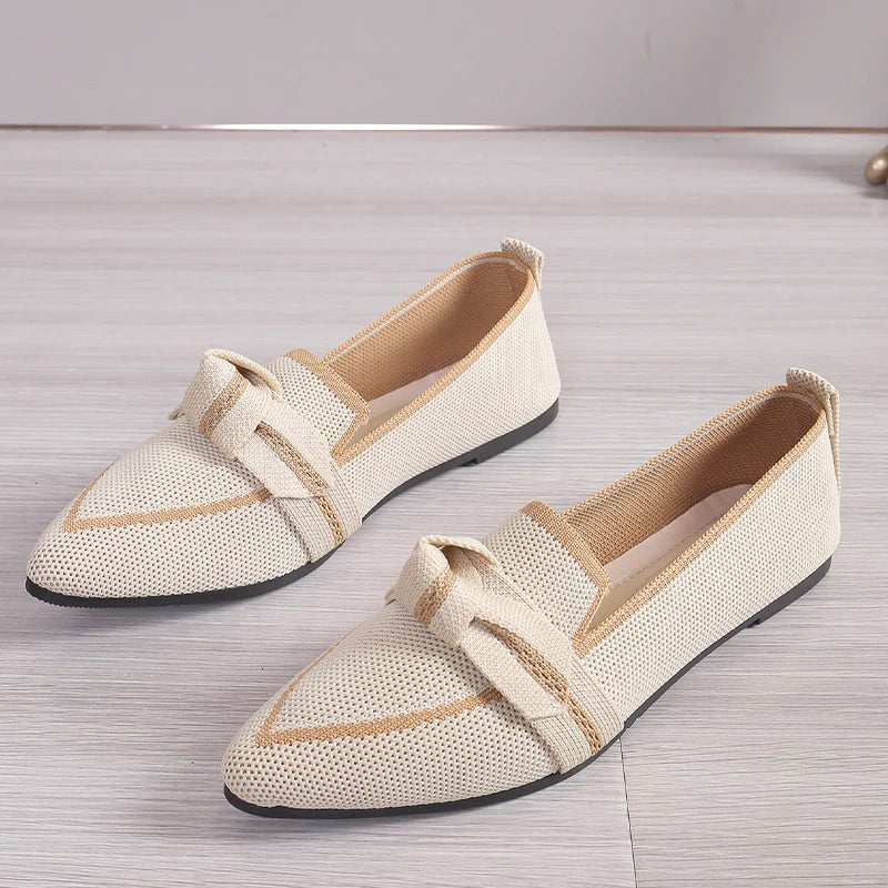 Viviane™ | Ballerines Barefoot à Bout Pointu avec Nœud Papillon