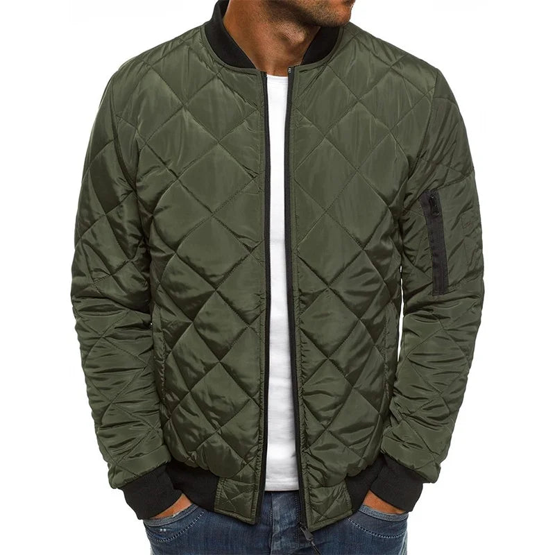 Dale | Veste en coton avec motif losange