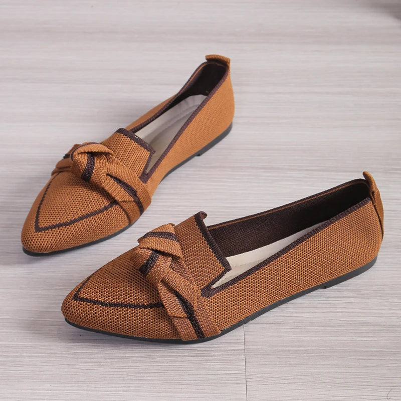 Viviane™ | Ballerines Barefoot à Bout Pointu avec Nœud Papillon