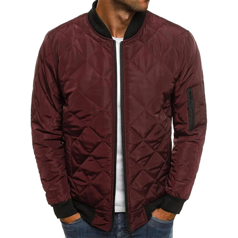 Dale | Veste en coton avec motif losange