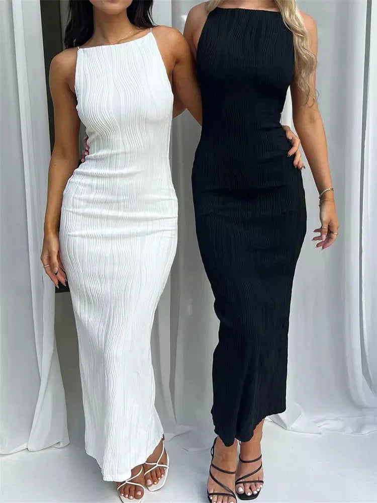 Isabella™ – Robe Longue Élégante Sans Manches