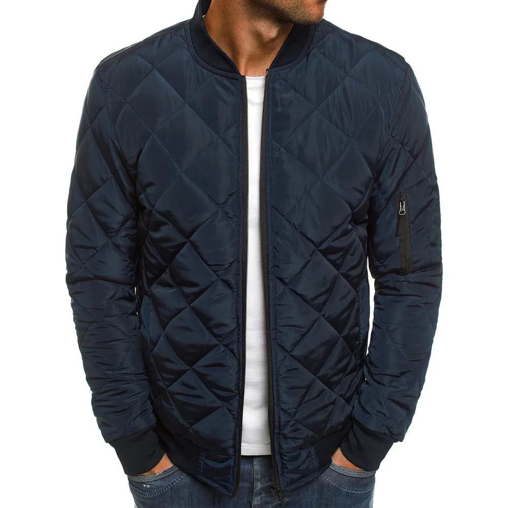 Dale | Veste en coton avec motif losange