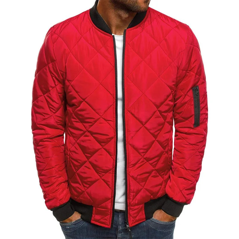 Dale | Veste en coton avec motif losange