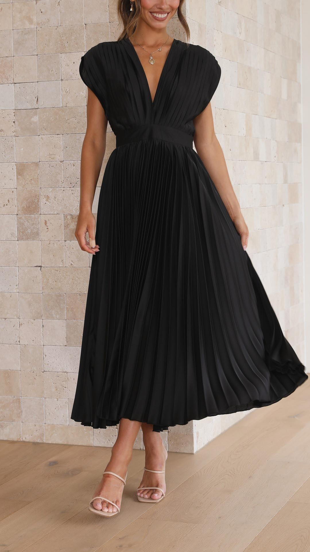 Maria - Robe plissée élégante