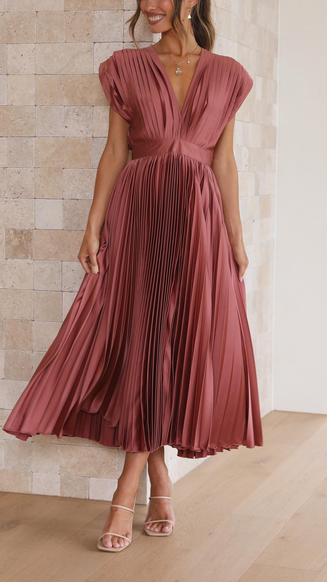 Maria - Robe plissée élégante