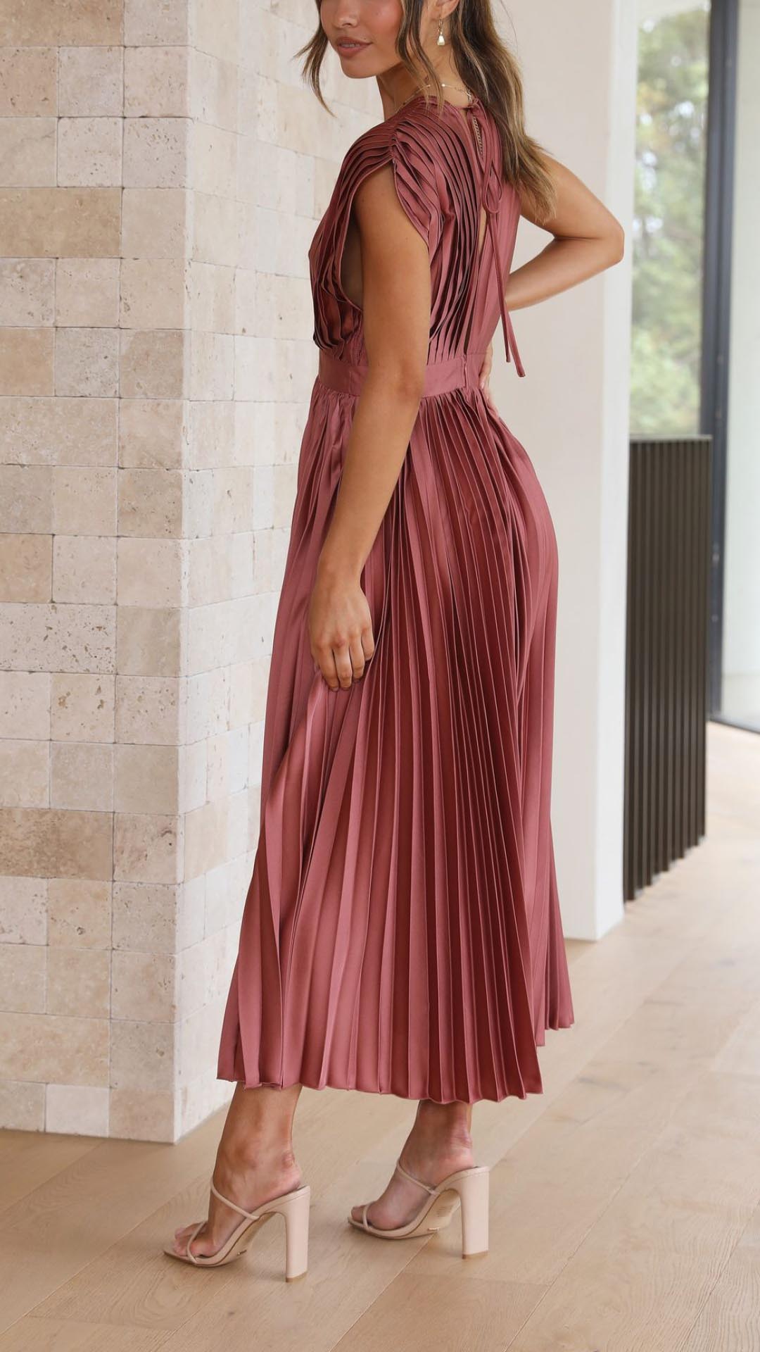 Maria - Robe plissée élégante