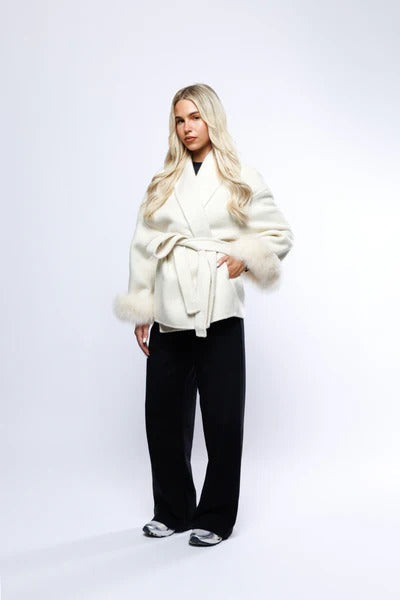 FIORENZA™ | MANTEAU EN LAINE LUXE