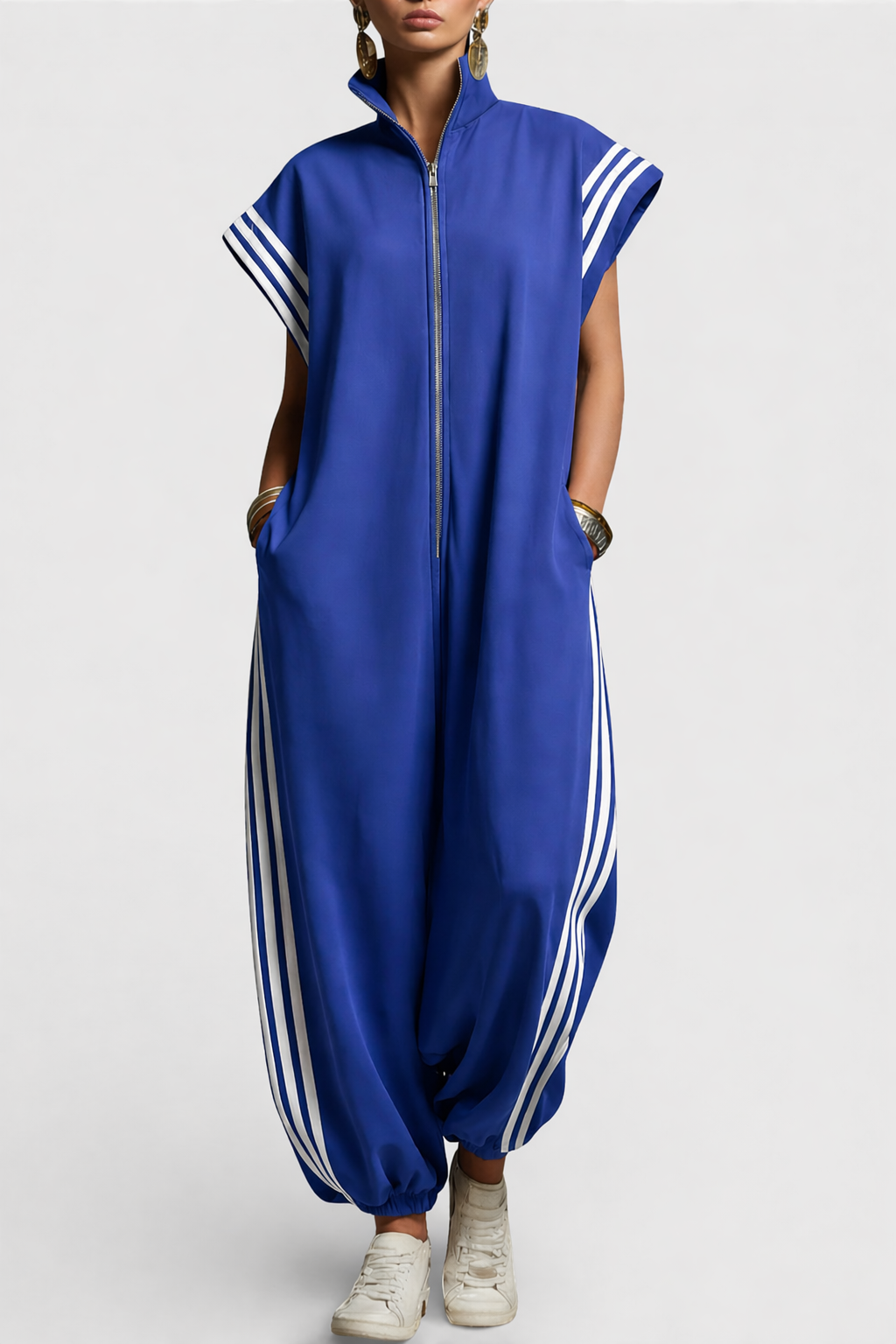 Britney | Zip Neck Jumpsuit