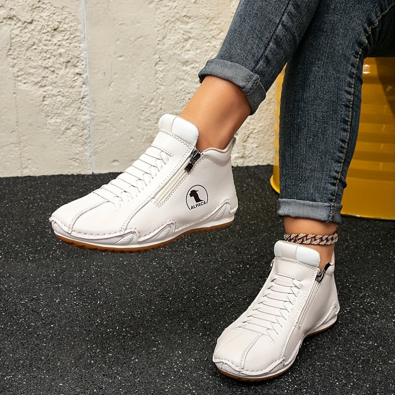 Juniper – All-Weather Comfort Shoes with Zip Closure