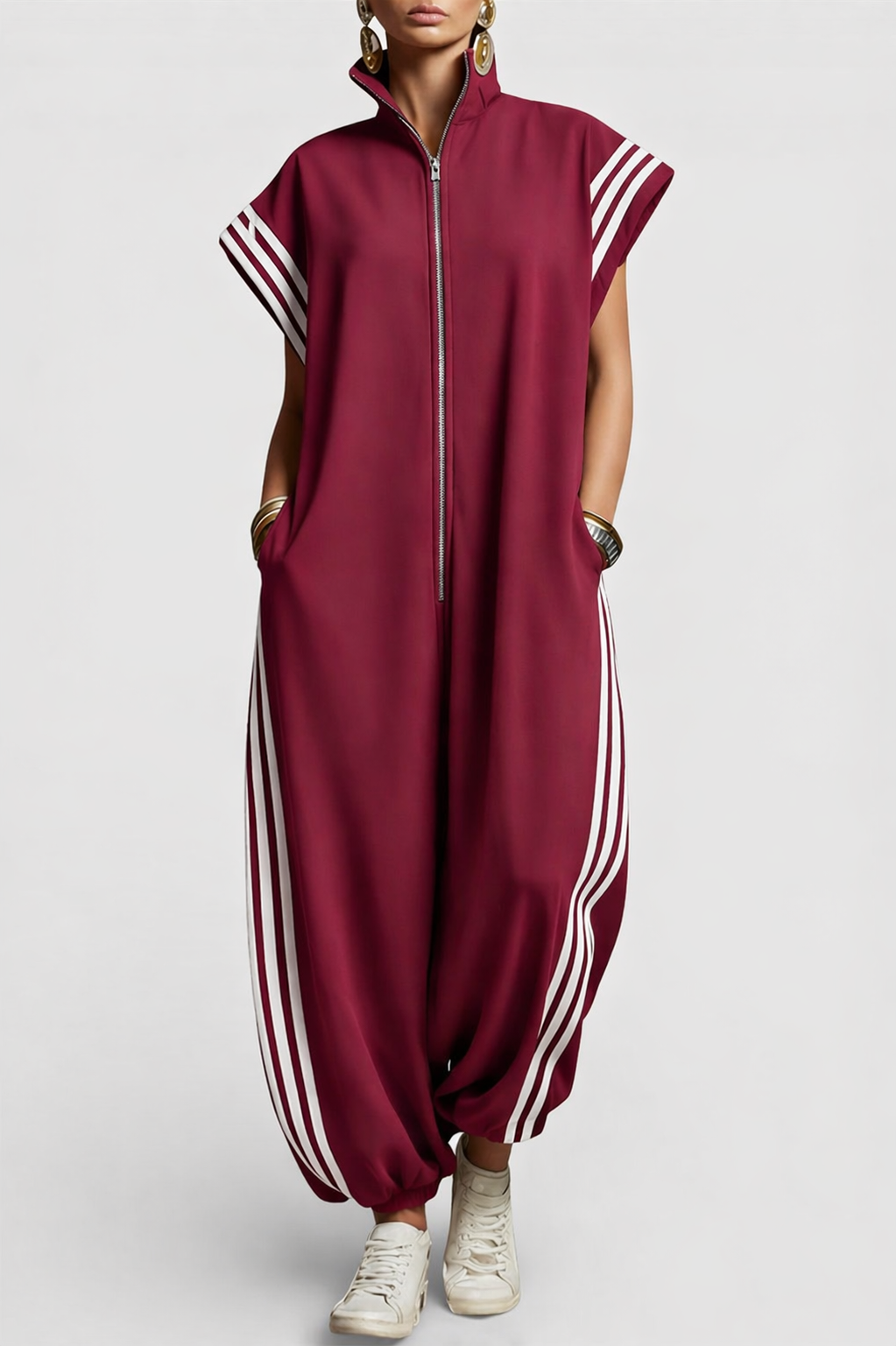 Britney | Zip Neck Jumpsuit