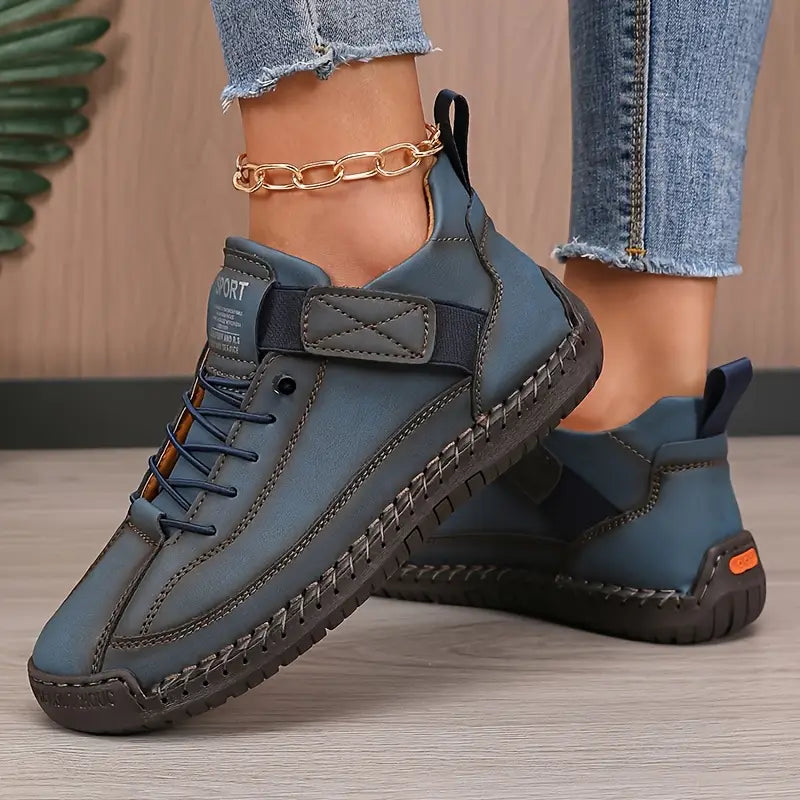 Gwyneth - Orthopaedic Comfort Leather Trainers