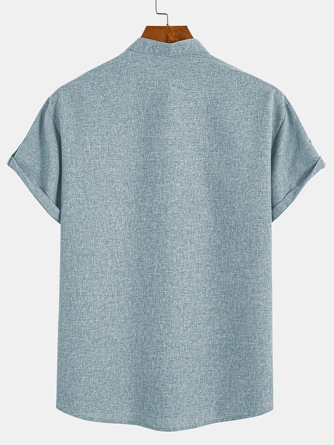 Elliott – Chemise élégante à manches courtes avec col montant