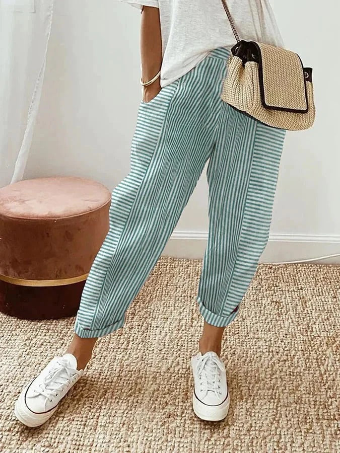 Lore™ – Pantalon à rayures élégant