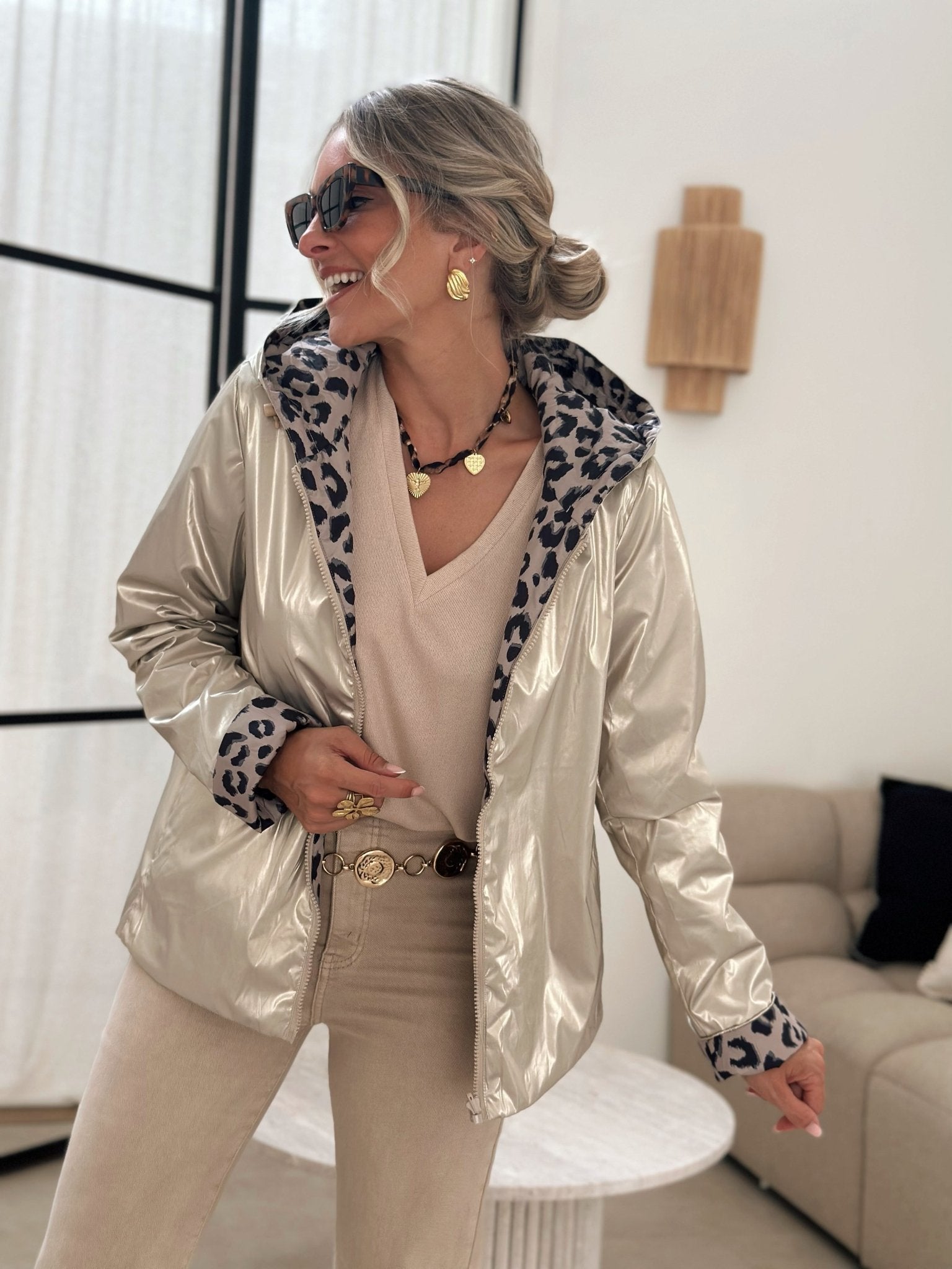 Paris Couture™ | La veste leopard dore