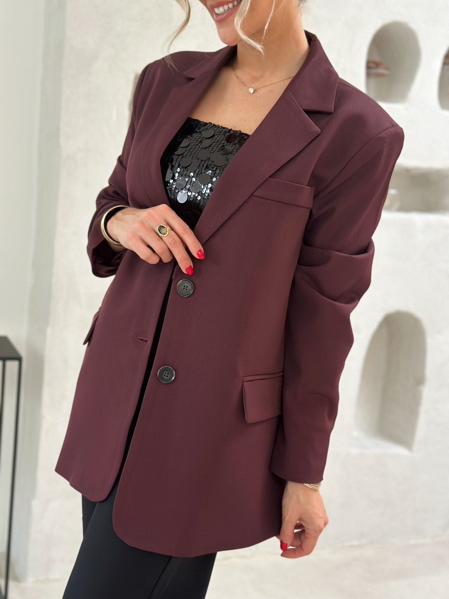 Paris Couture™ | Le blazer bordeaux