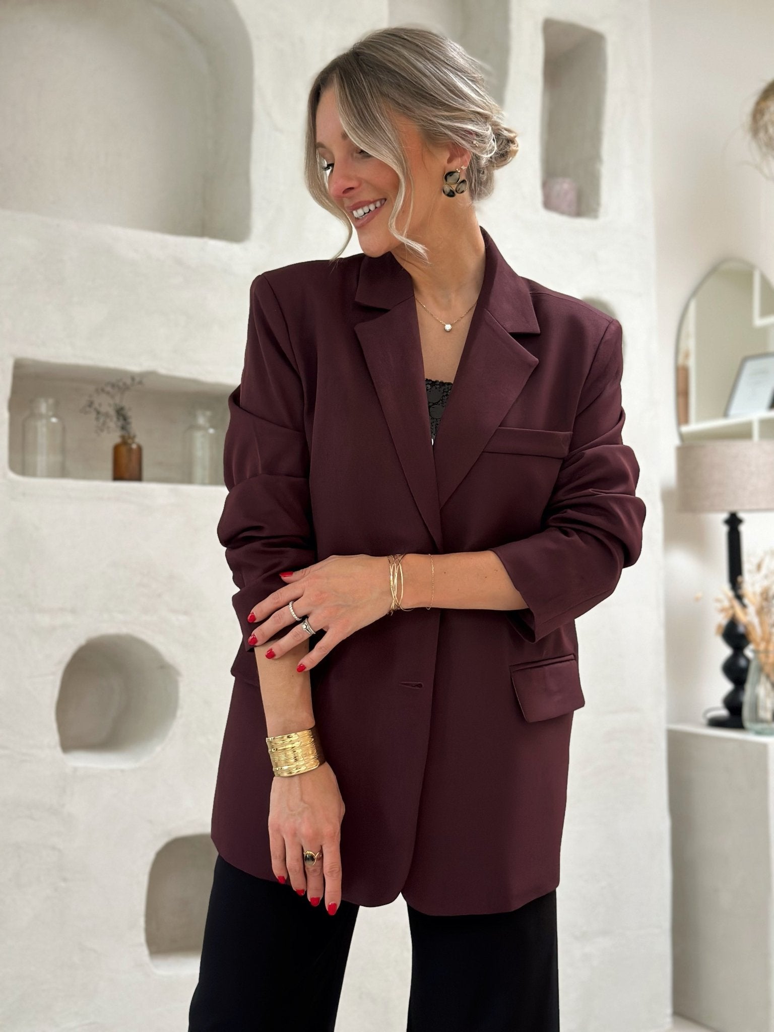 Paris Couture™ | Le blazer bordeaux