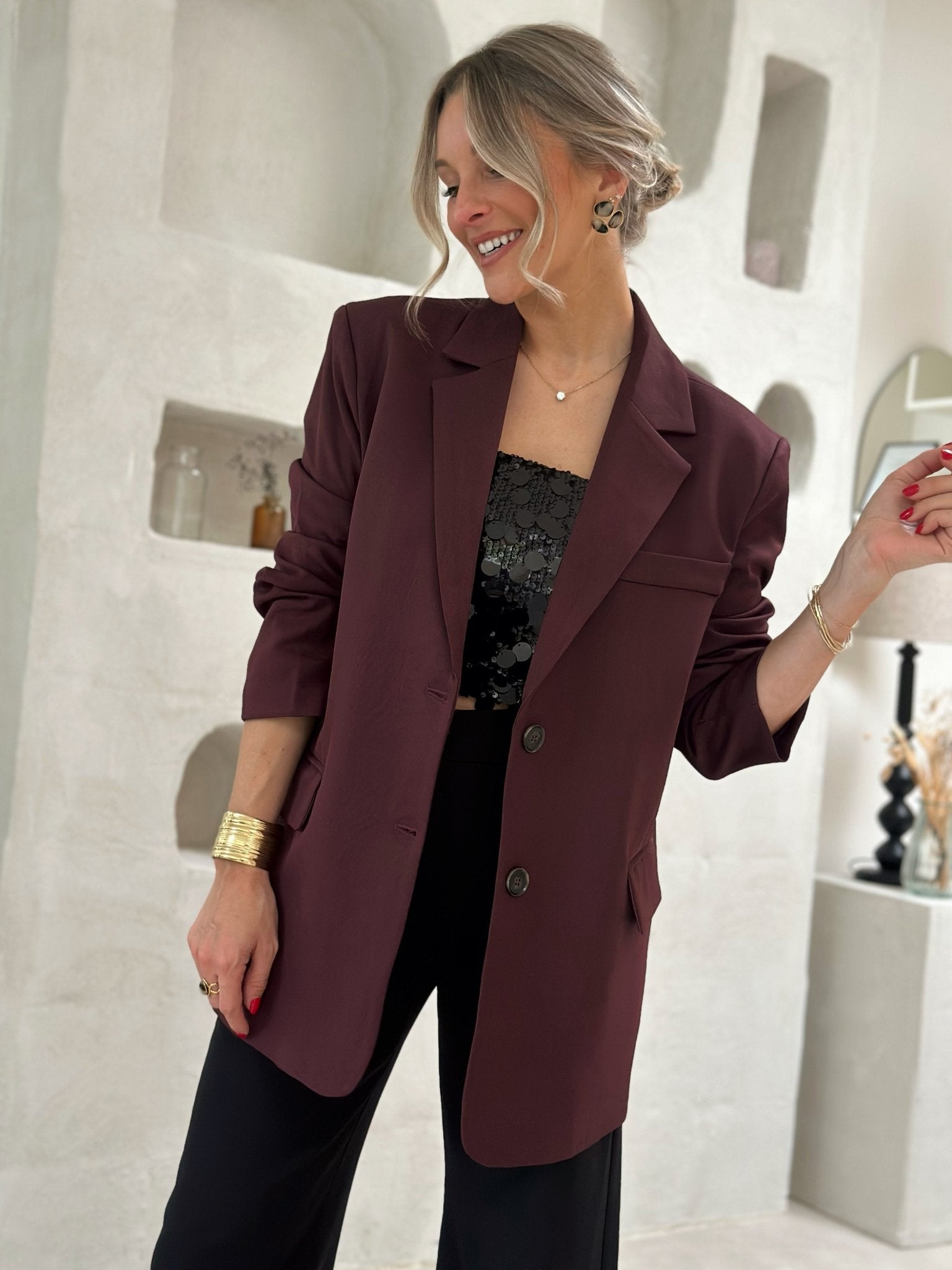 Paris Couture™ | Le blazer bordeaux