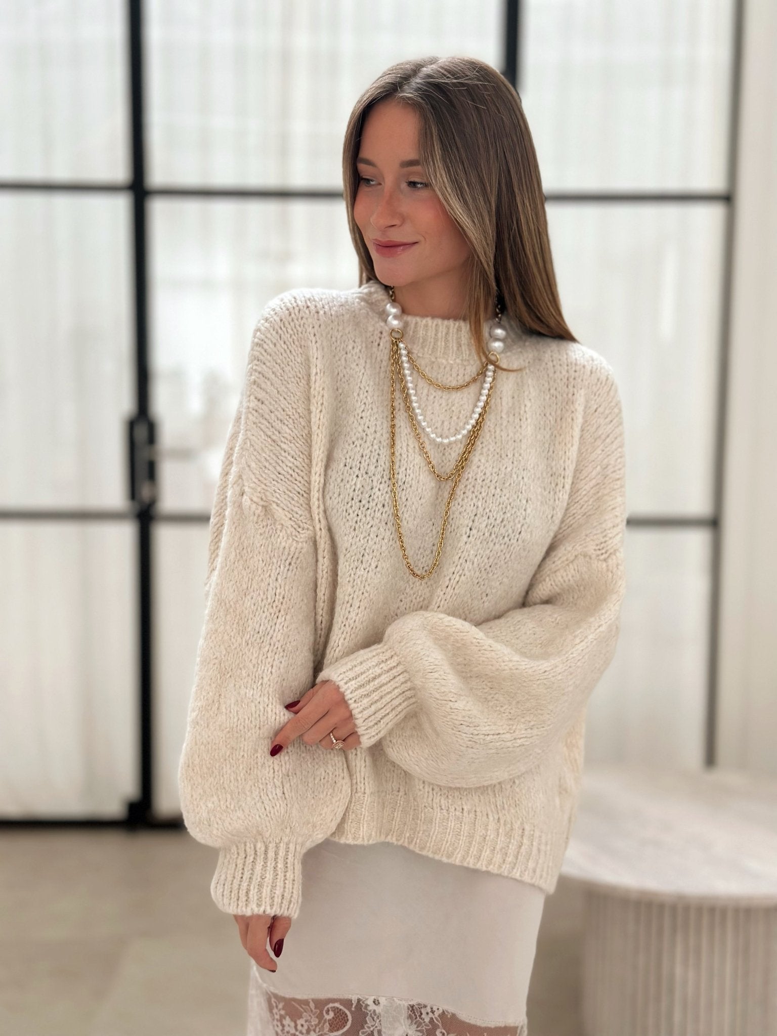 Paris Couture™ | Le pull blanc cassé