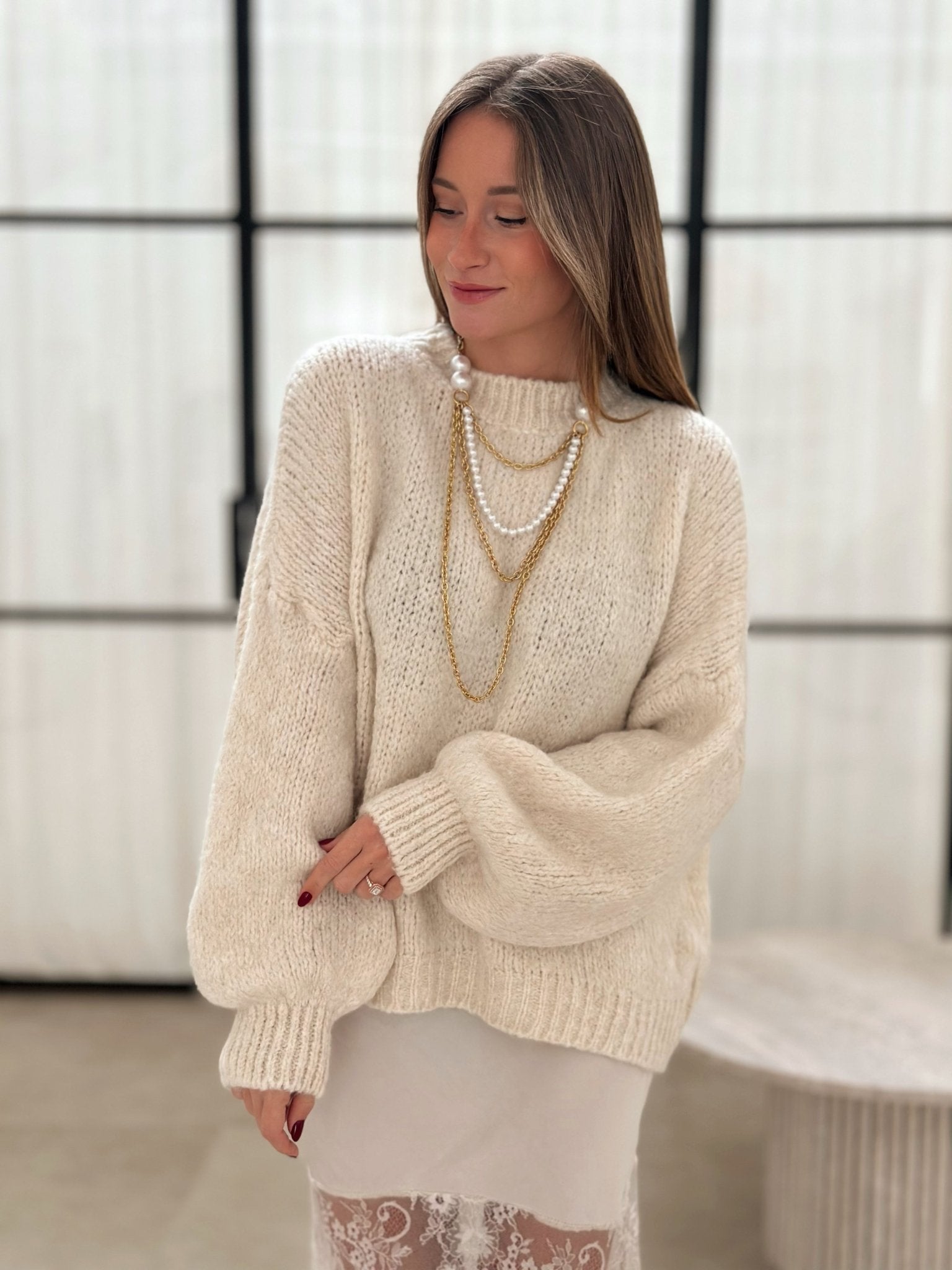 Paris Couture™ | Le pull blanc cassé