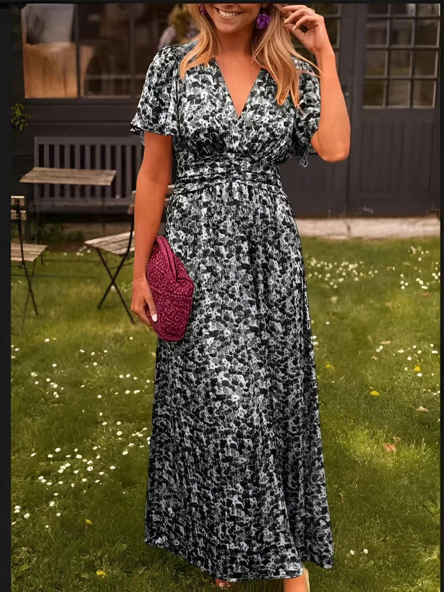 Aurelia™ | Robe Longue Élégante au Style Bohème et Confort Absolu