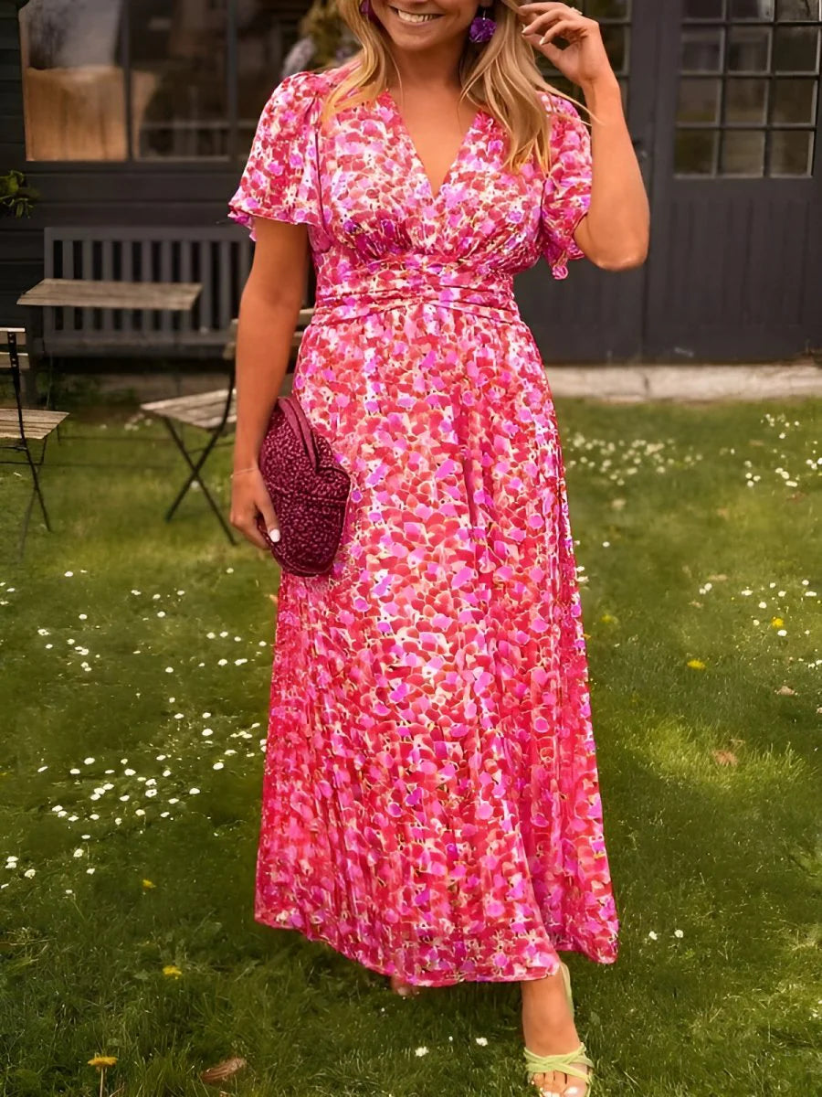 Aurelia™ | Robe Longue Élégante au Style Bohème et Confort Absolu