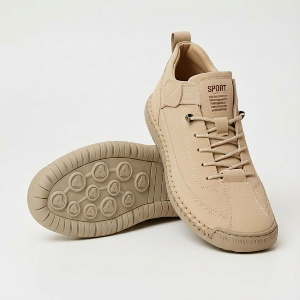 Gwyneth - Orthopaedic Comfort Leather Trainers