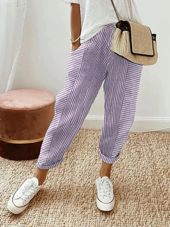 Lore™ – Pantalon à rayures élégant