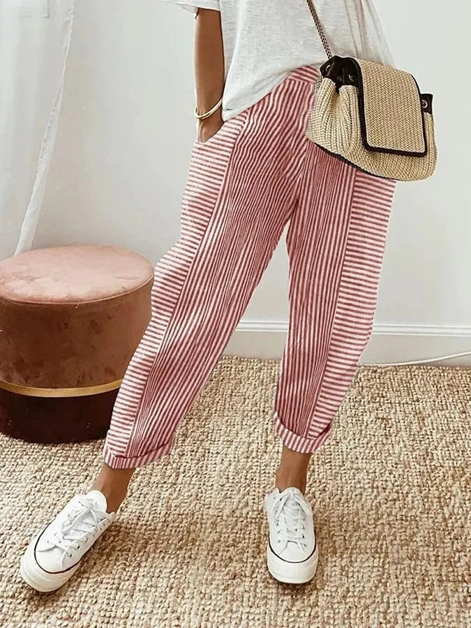 Lore™ – Pantalon à rayures élégant
