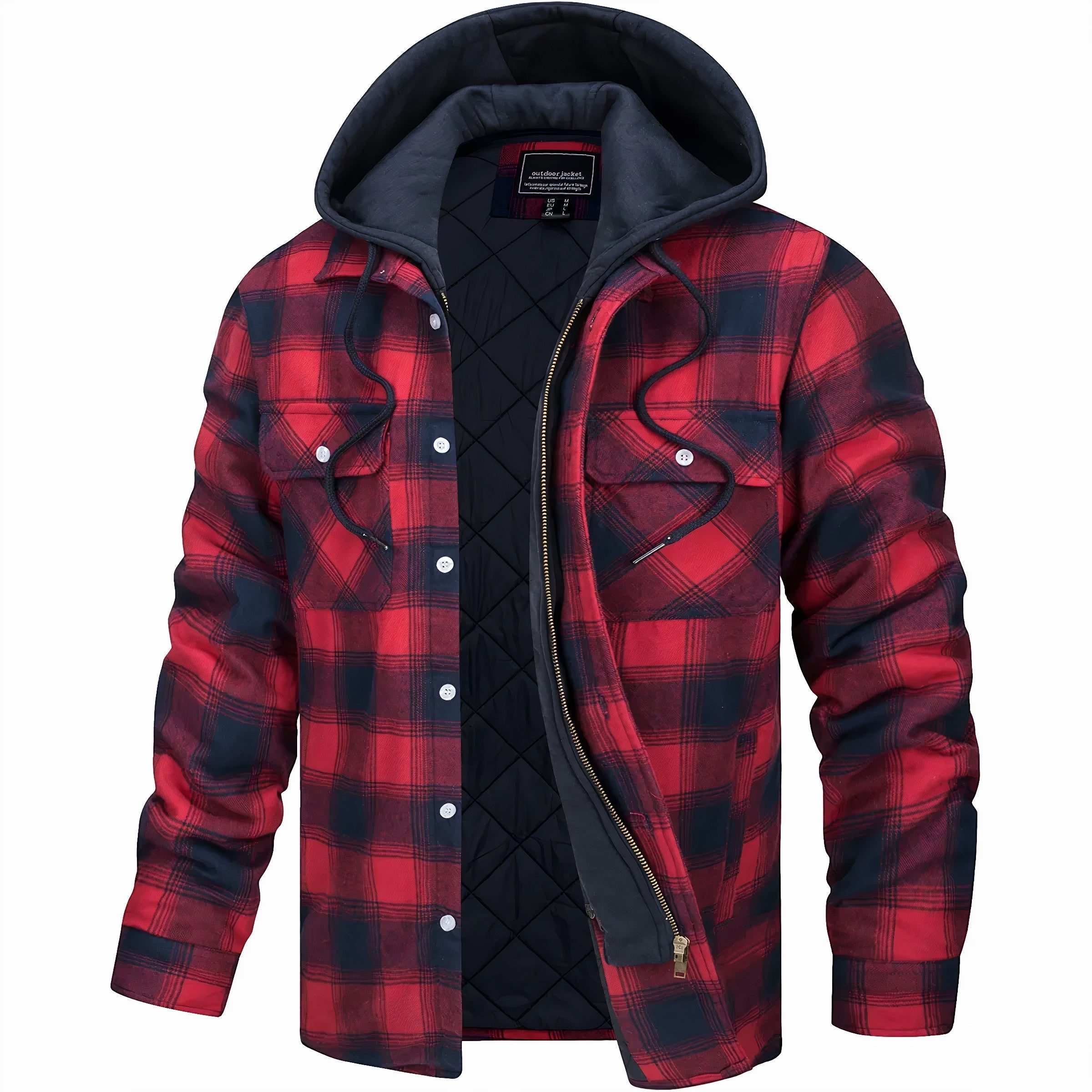 Clinton | Checked jacket with zip
