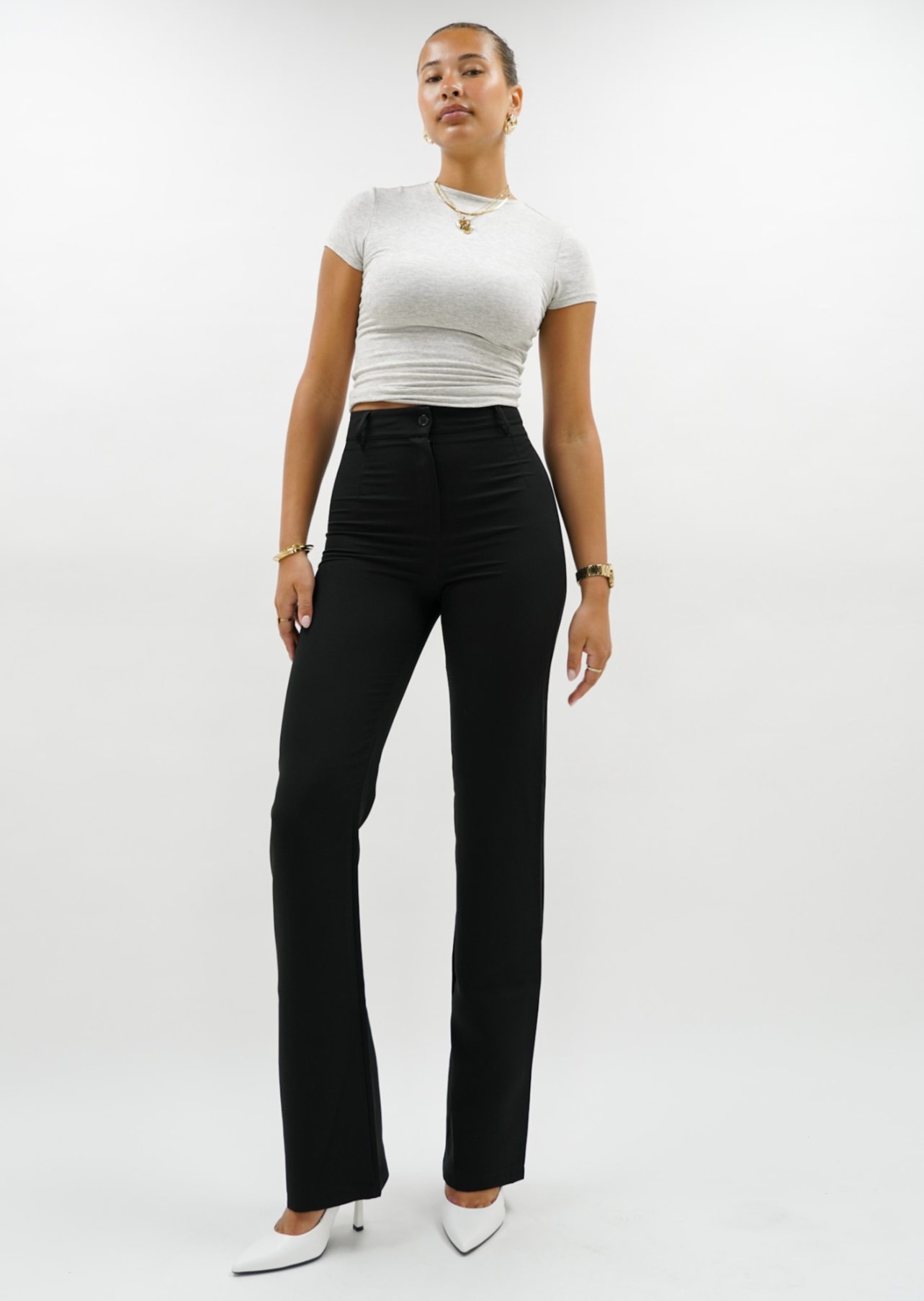 Maye - Pantalons à jambe droite classique