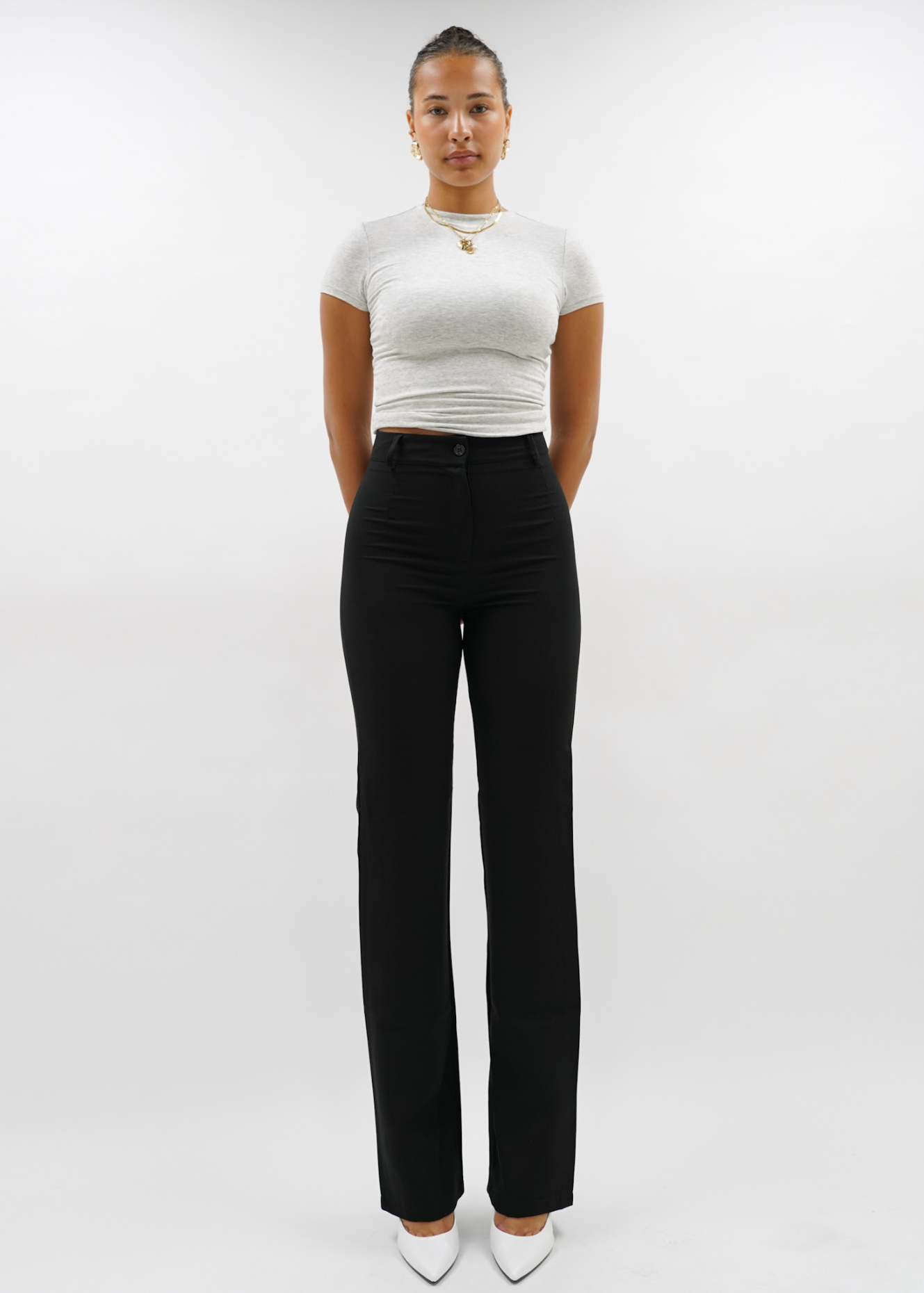 Maye - Pantalons à jambe droite classique