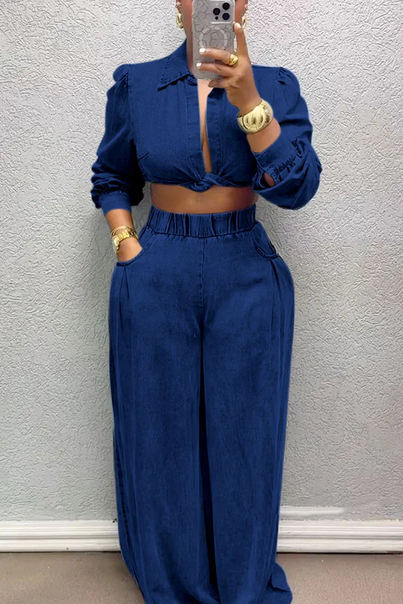 Ensemble Sexy Kink Femme – Haut à Manches Longues et Pantalon