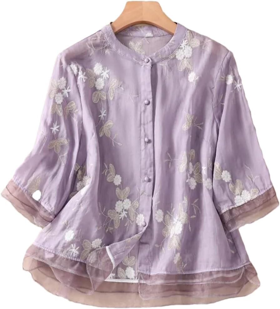 Élisa™ – Blouse en Coton et Lin