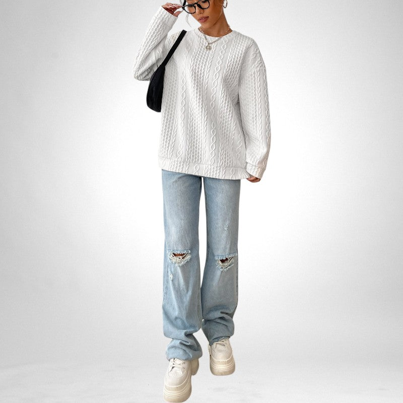 Margaux | Pull en maille à motifs