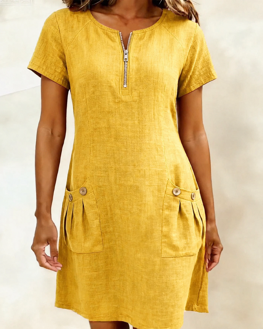 Lina™ Dress — Natural Elegance for Everyday