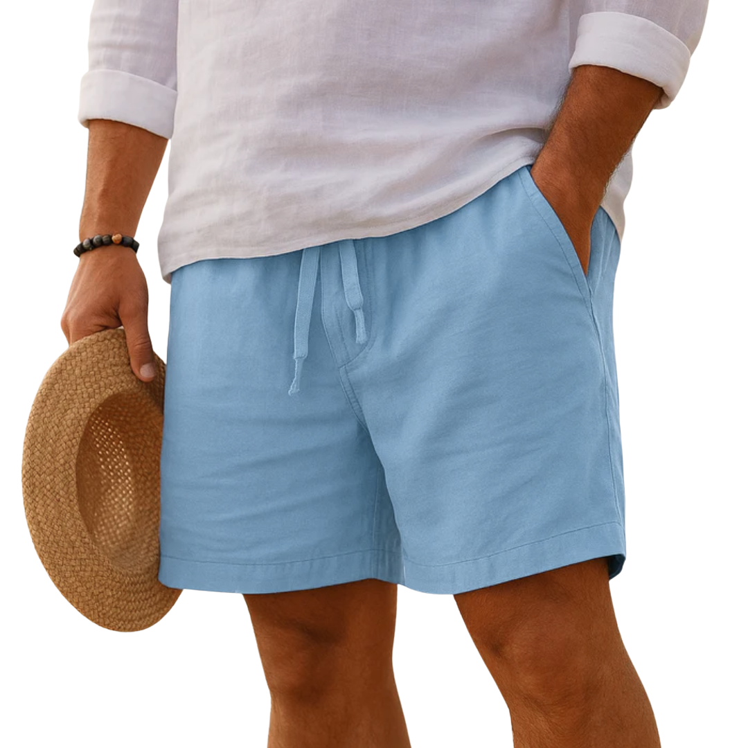 Ruben | Elegant Linen Shorts with Elastic Waist