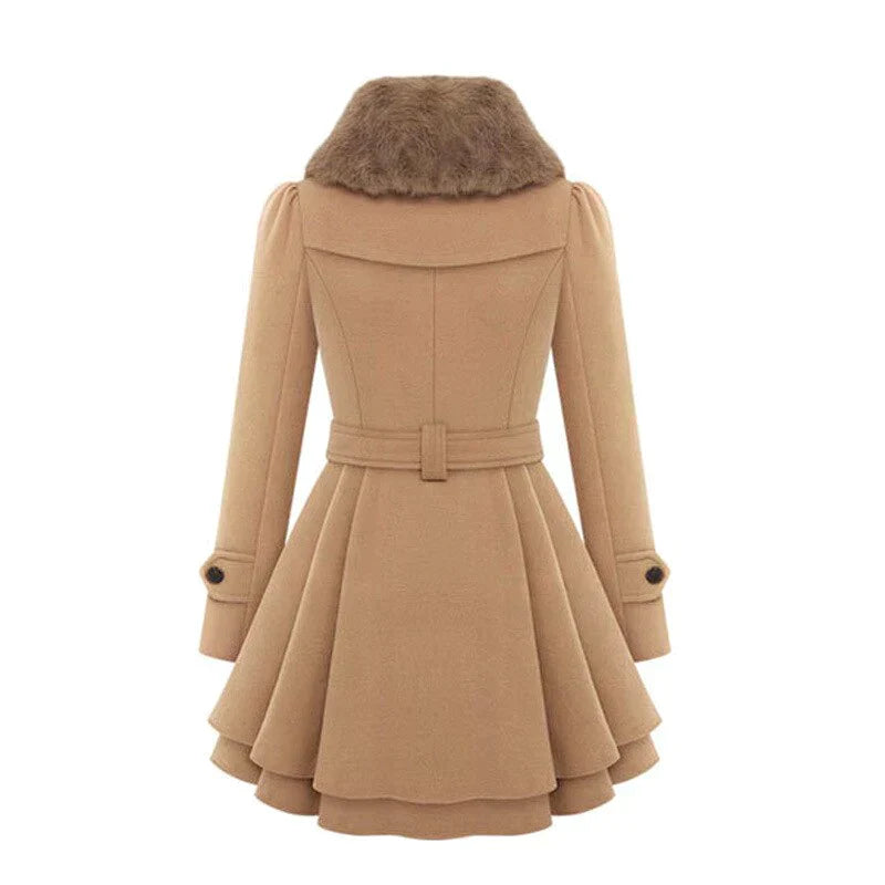 Paris Couture™ | Trench-coat avec fourrure végane