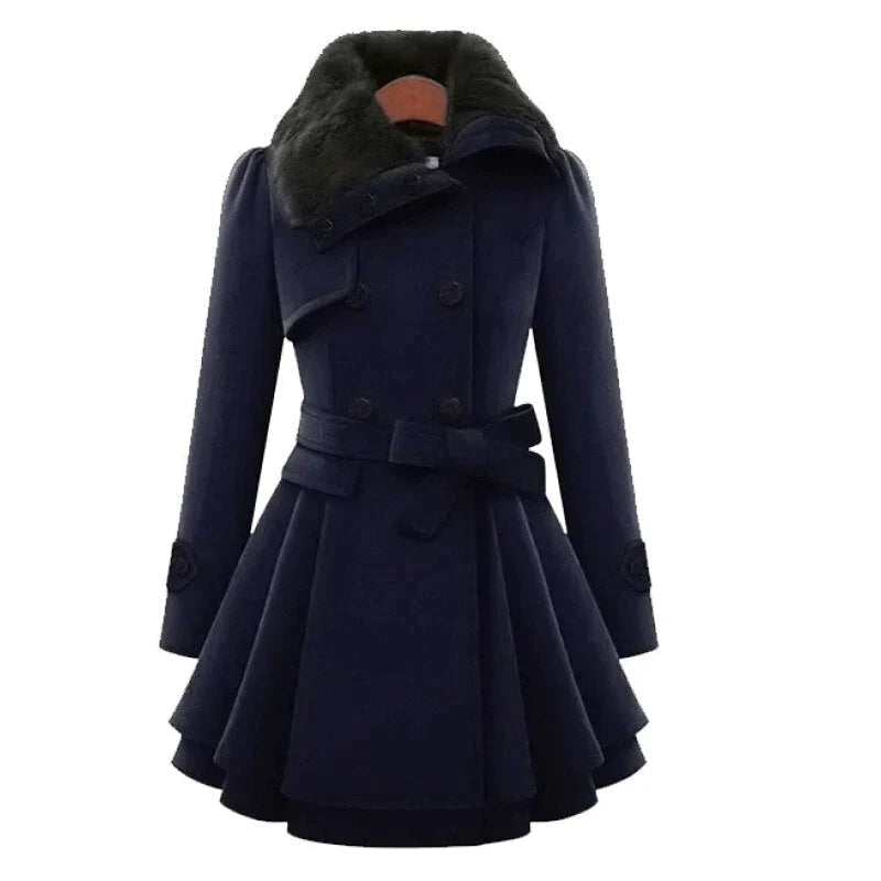 Paris Couture™ | Trench-coat avec fourrure végane