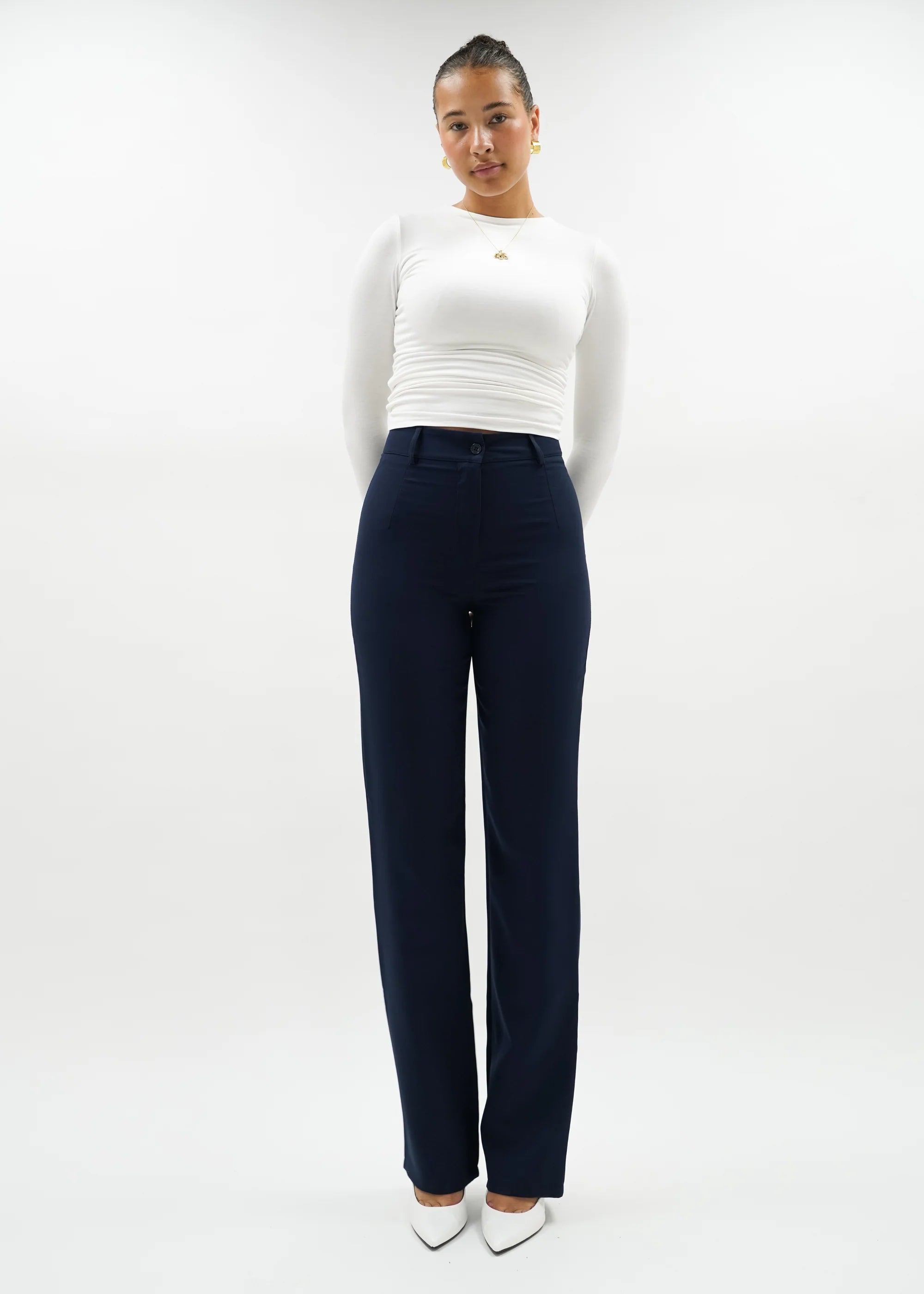 Maye - Pantalons à jambe droite classique