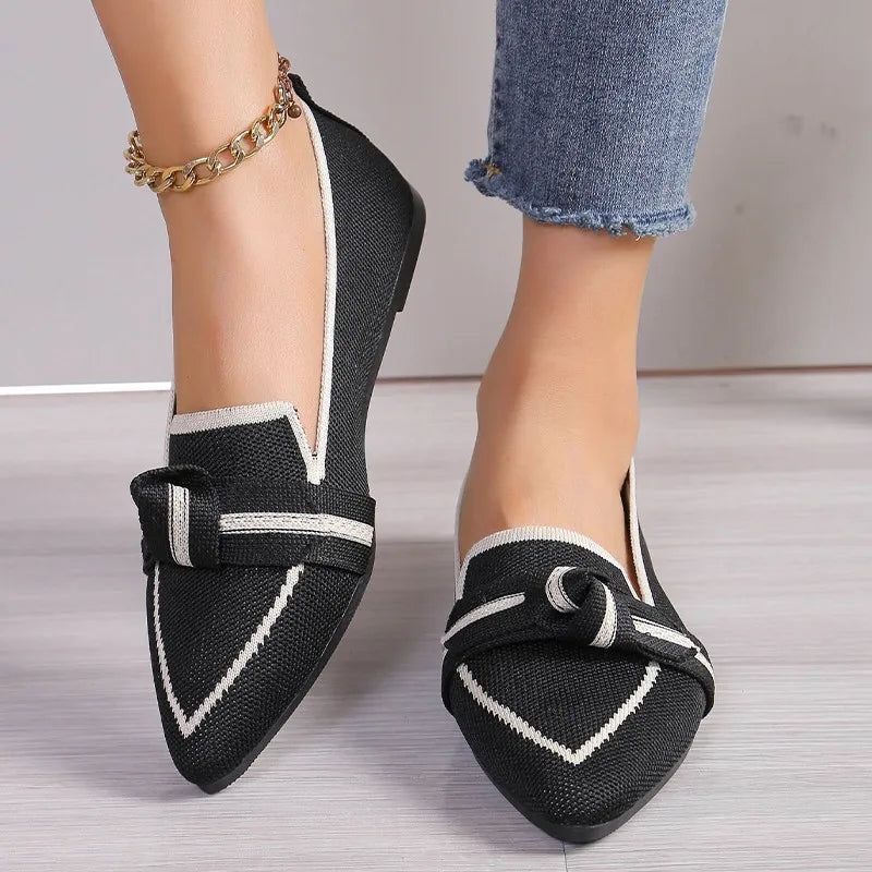 Viviane™ | Ballerines Barefoot à Bout Pointu avec Nœud Papillon
