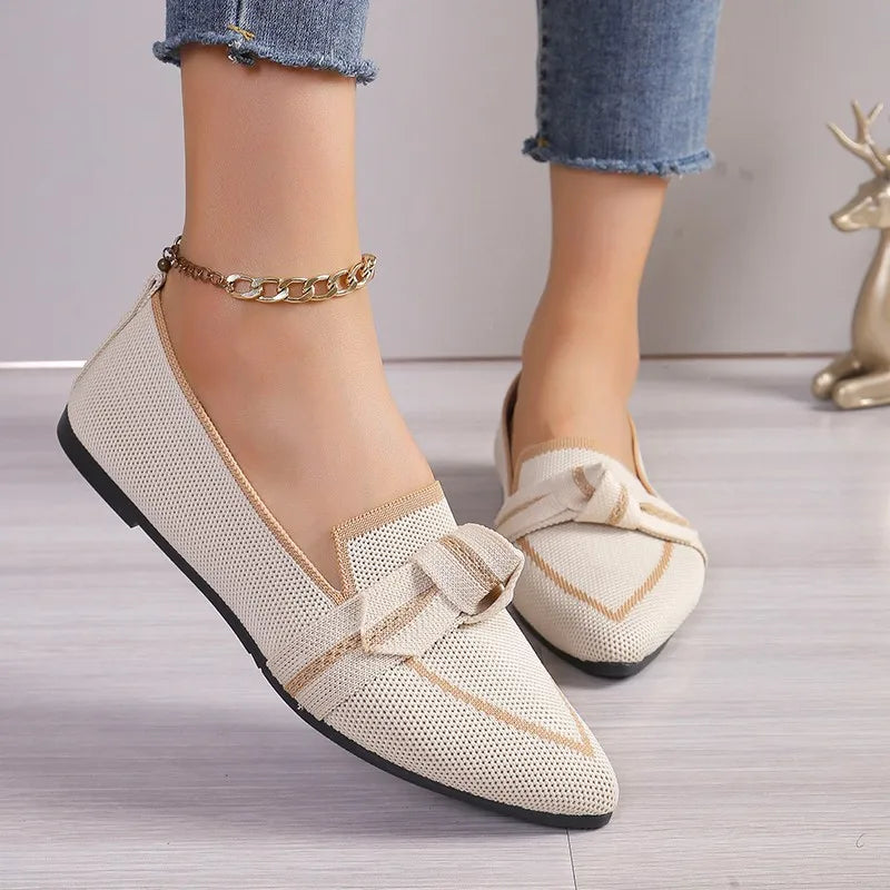 Viviane™ | Ballerines Barefoot à Bout Pointu avec Nœud Papillon