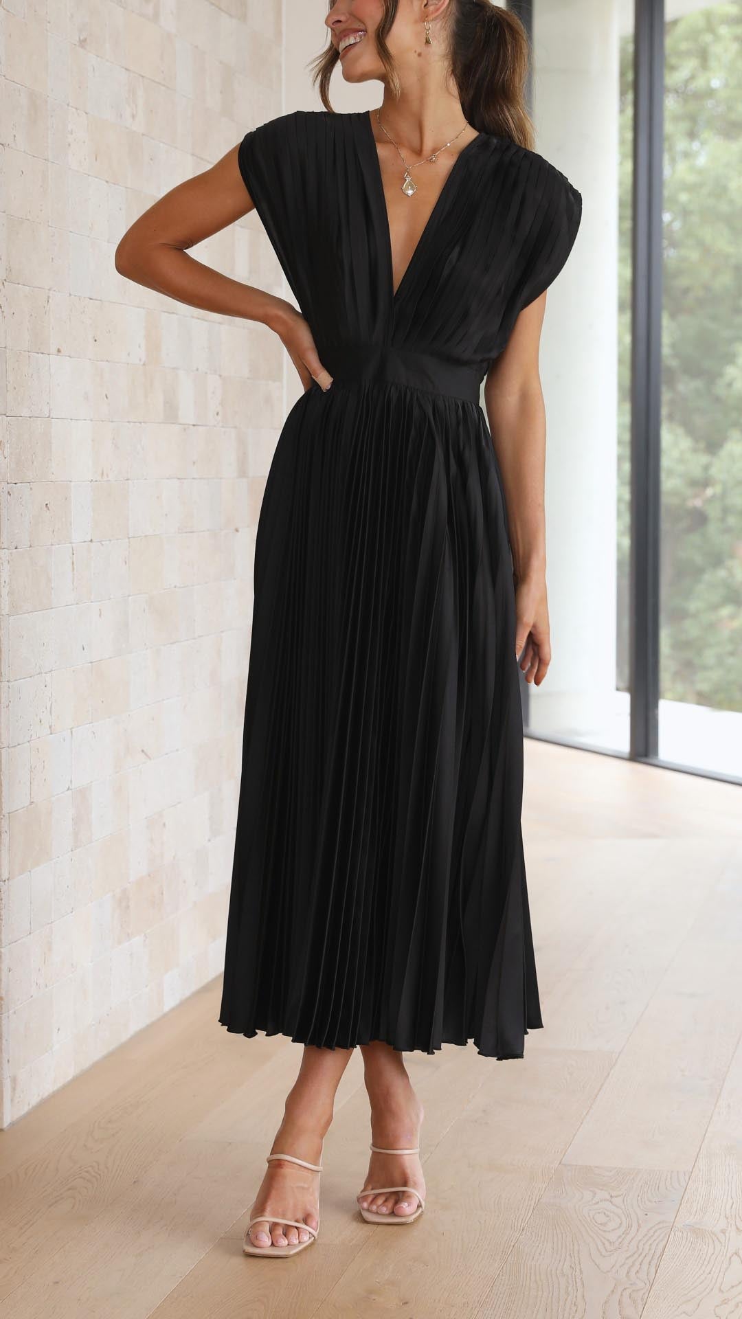 Maria - Robe plissée élégante
