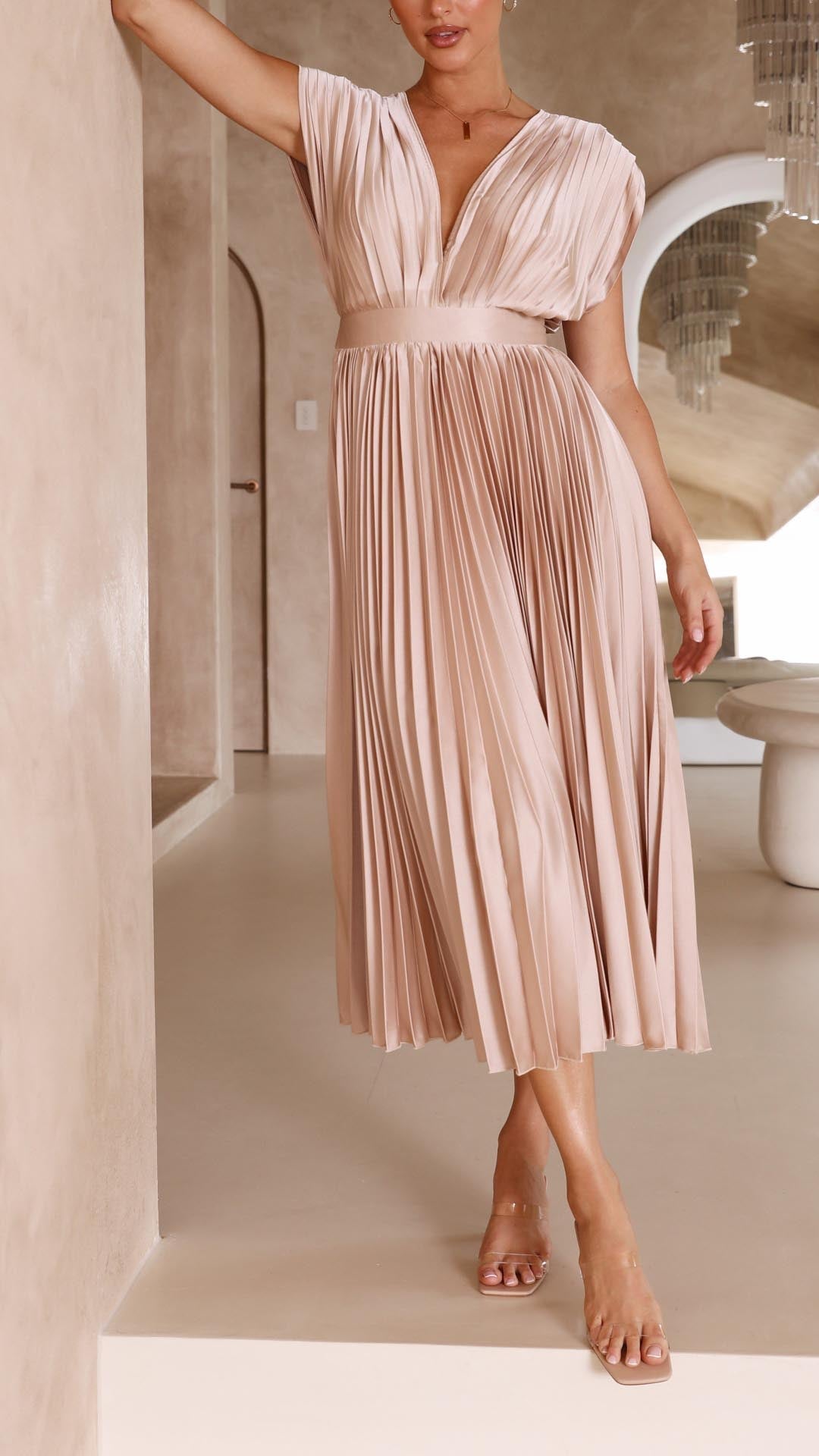 Maria - Robe plissée élégante