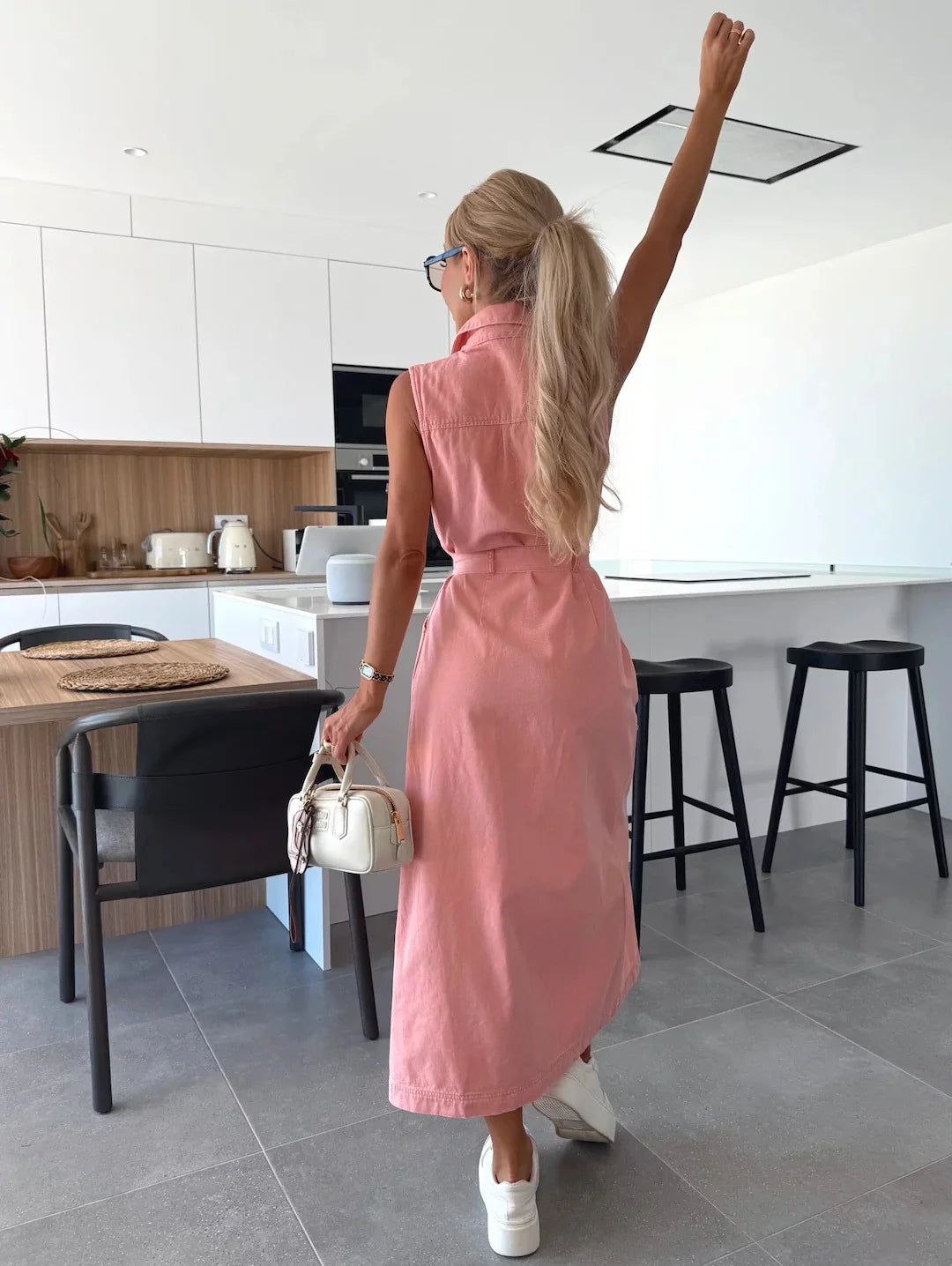 Louisa | Robe longue en denim